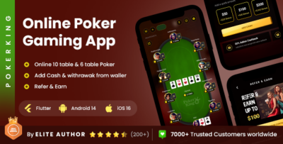 2 App Template Online Poker Gaming App Template Multiplayer Card Gaming App PokerKing