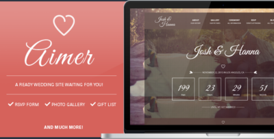 Aimer - Wedding template for lovers