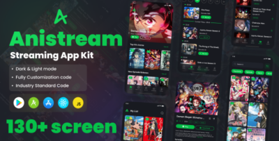 Anistream - Streaming React Native CLI Ui Kit