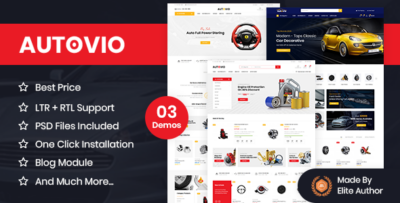 Autovio - Car Accessories, Auto Parts OpenCart Theme