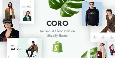 CORO – Minimal & Clean Fashion Shopify Theme