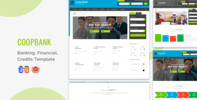 CoopBank - Banking, Financial, Credits Template