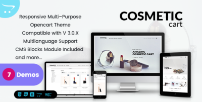 Cosmetics - Premium OpenCart Themes for Shopping Cart