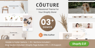 Couture - Clothing and Fashion Shopify Theme