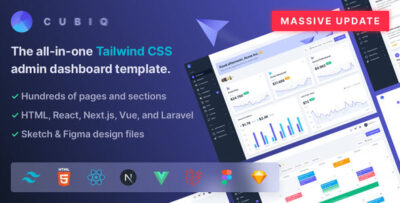 Cubiq - Tailwind CSS Admin Dashboard Template