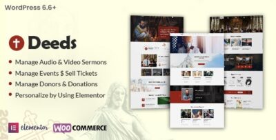 Deeds - Best Responsive Nonprofit Church WordPress Theme v10.1