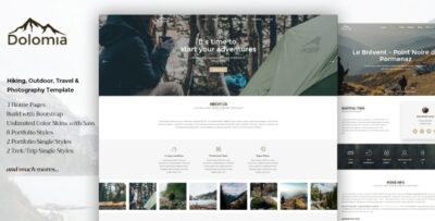 Dolomia - Hiking, Outdoor, Mountain Guide HTML Template