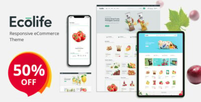 Ecolife - Organic, Food, Cosmetic & Multipurpose Opencart Theme