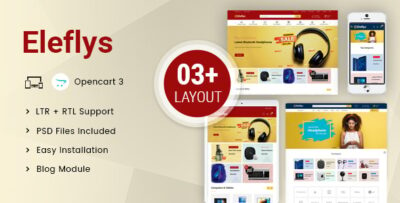 Eleflys - Mega Electronics OpenCart 3.x Responsive Theme