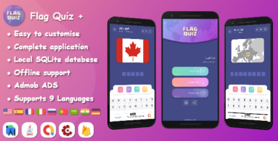 Flags Quiz Guess the flag multi languages