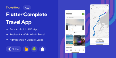 Flutter Travel App with Admin Panel - Travel Hour