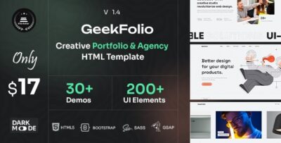 Geekfolio - Creative Agency & Portfolio Template