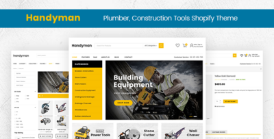 Handyman Construction Tools Shopify Theme