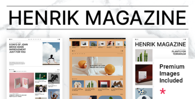 Henrik - Creative Magazine Theme