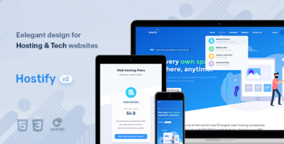 Hostify — Hosting HTML & WHMCS Template