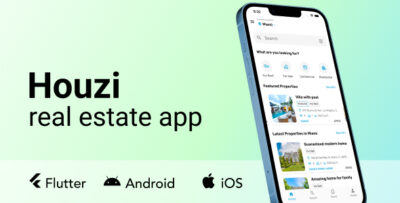 Houzi real estate app Flutter Android iOS Houzez