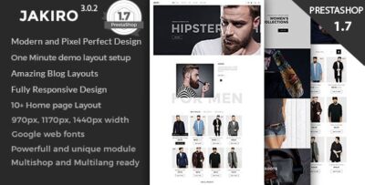 Jakiro Fashion Shop Prestashop 1.6 and 1.7 Theme