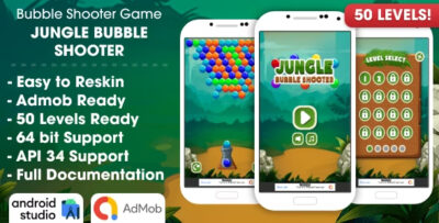 Jungle Bubble Shooter Game Android Studio Project