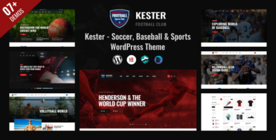 Kester - Soccer Club & Sports News WordPress Theme v1.1.7