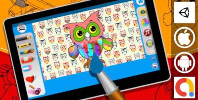 Kids Coloring Book With Magic Pen Unity Game With AdMob For Android And iOS