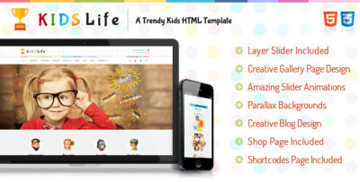 Kids Life - Children HTML Template