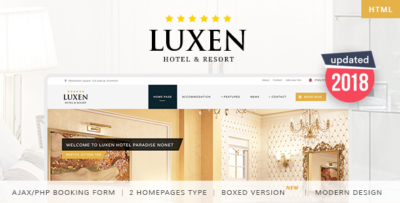 Luxen - Premium Hotel Template