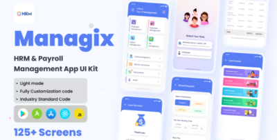 Managix - HRM & Payroll Management App React Native CLI Ui Kit