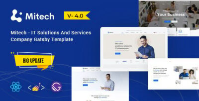 Mitech - React Gatsby Technology & Blog Template
