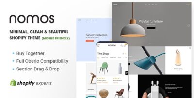 Nomos - Minimal, Clean & Beautiful Shopify Theme (Mobile Friendly)