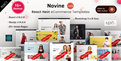 Novine - Nextjs 14+ eCommerce Shopping Cart Template