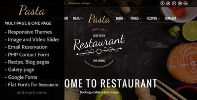 Pasta - Restaurant HTML Responsive Template