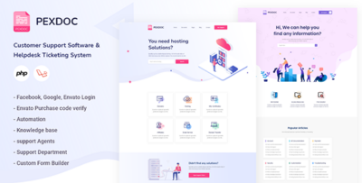 Pexdoc - Knowledgebase Customer Support & Helpdesk Ticketing CMS