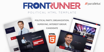 Political HTML Template - FrontRunner