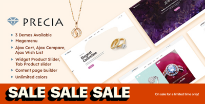 Precia - Jewelry eCommerce Magento 2 Theme