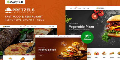 Pretzels - Fast Food & Restaurant Responsive Shopify Theme