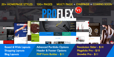 ProFlex Multi-Purpose Responsive Template