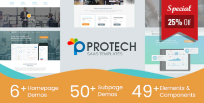 Protech SaaS - SaaS, Software & WebApp Template