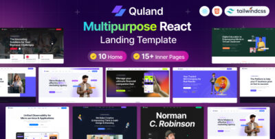 Quland - Tailwind React Multipurpose Template