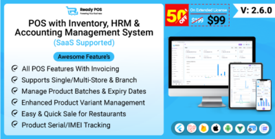 Ready POS - POS with Inventory Management System, HRM & Accounting POS SAAS