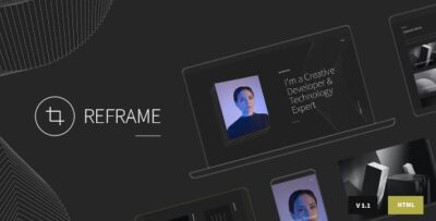 Reframe - Personal One Page Portfolio HTML Template