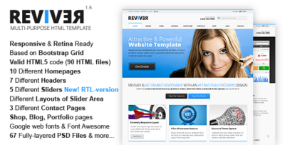 ReviveR - Premium Multipurpose HTML Template