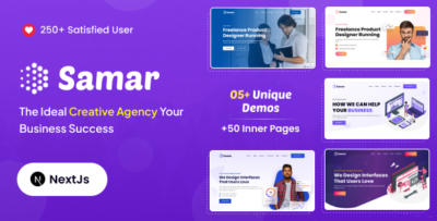 Samar Creative Agency React NextJs Template