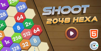 Shooter 2048 Hexa - Html5 (Construct3)