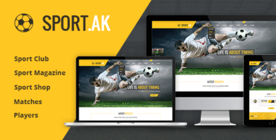 Sport.AK — Soccer Club and Sport HTML Template