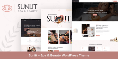 Sunlit - Spa & Beauty WordPress Theme