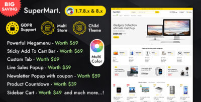 SuperMart - Electronics Prestashop 1.7 & 8.x Responsive Theme