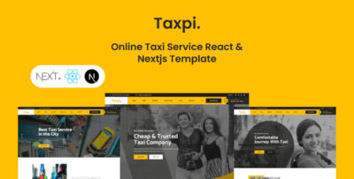 Taxpi - Online Taxi Service React & Nextjs Template