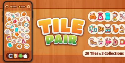 Tile Pair - HTML5 Game, Construct 3