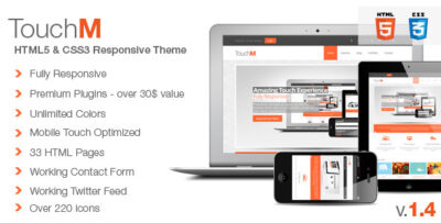 TouchM Premium HTML5 Multipurpose Responsive