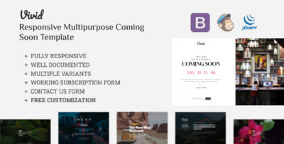 VIVID - Responsive Multipurpose Coming Soon Template
